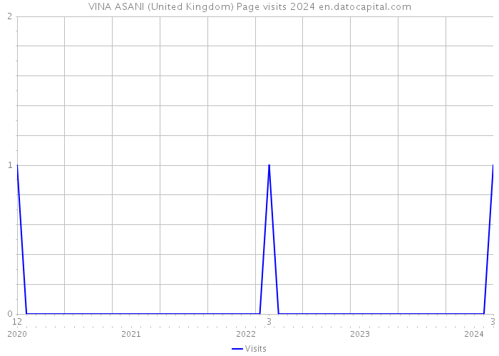 VINA ASANI (United Kingdom) Page visits 2024 