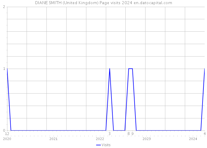 DIANE SMITH (United Kingdom) Page visits 2024 