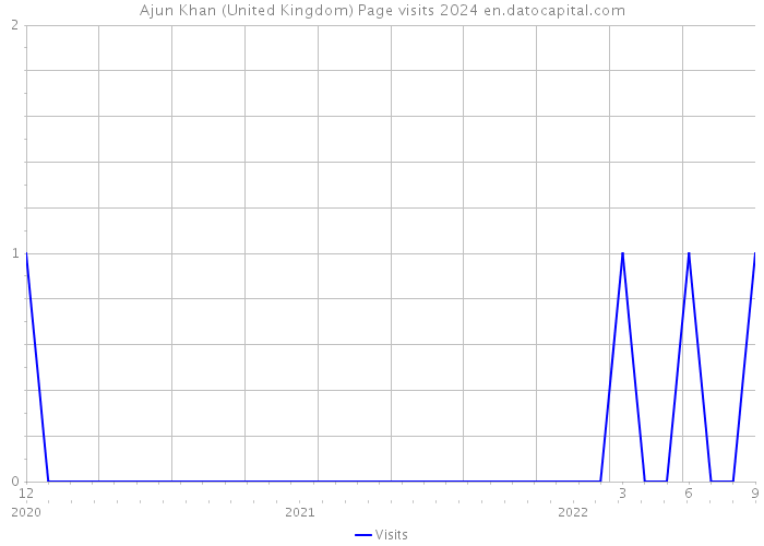 Ajun Khan (United Kingdom) Page visits 2024 
