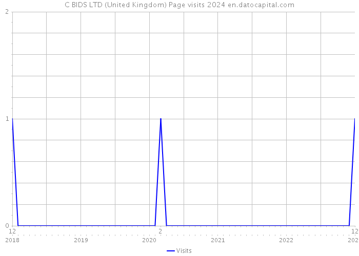 C BIDS LTD (United Kingdom) Page visits 2024 
