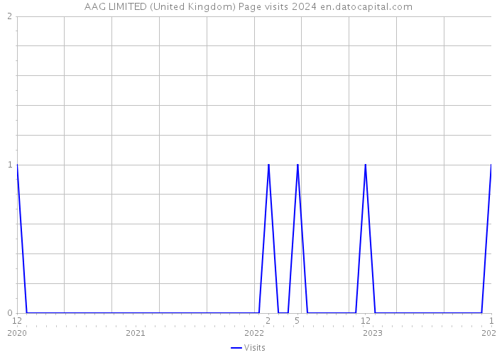 AAG LIMITED (United Kingdom) Page visits 2024 