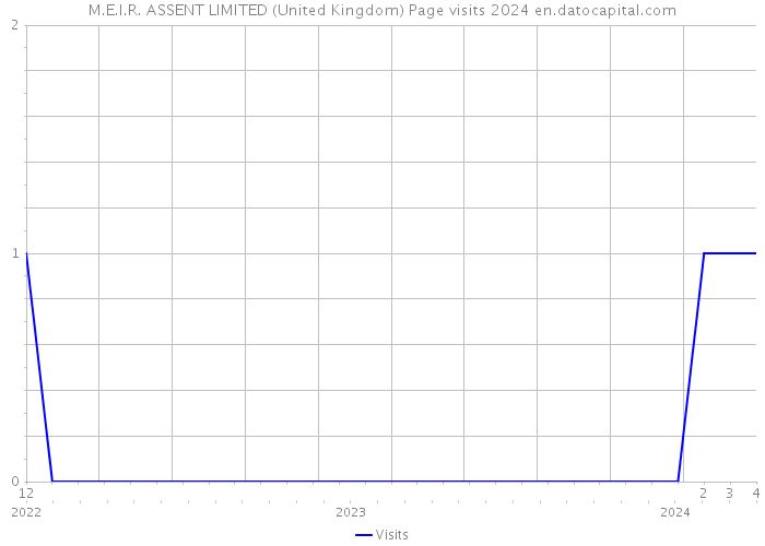 M.E.I.R. ASSENT LIMITED (United Kingdom) Page visits 2024 