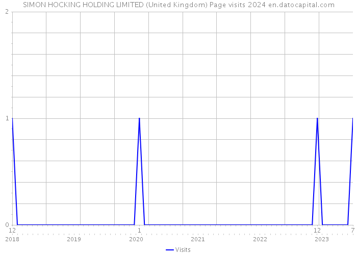 SIMON HOCKING HOLDING LIMITED (United Kingdom) Page visits 2024 