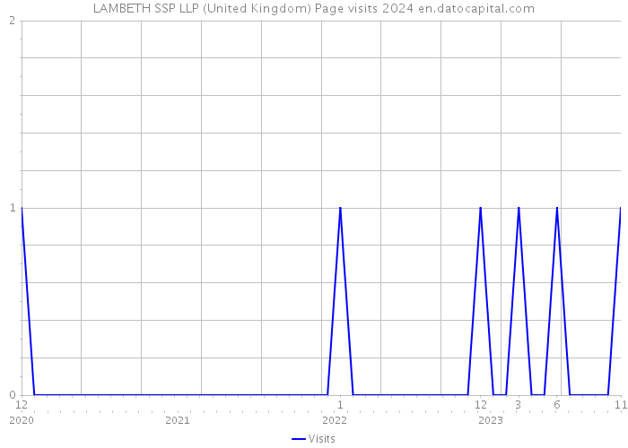LAMBETH SSP LLP (United Kingdom) Page visits 2024 