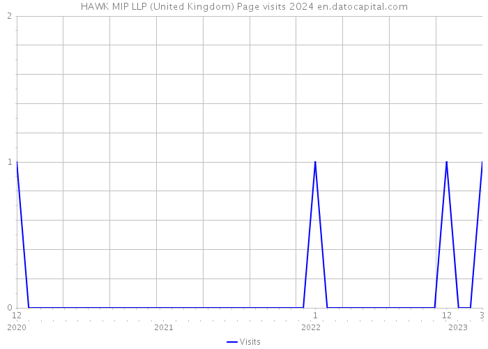 HAWK MIP LLP (United Kingdom) Page visits 2024 