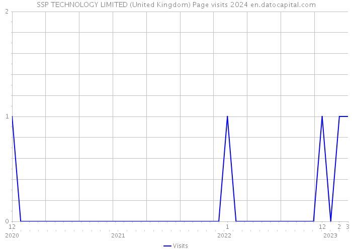 SSP TECHNOLOGY LIMITED (United Kingdom) Page visits 2024 