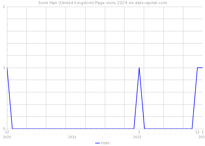Somi Han (United Kingdom) Page visits 2024 