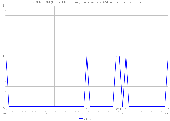 JEROEN BOM (United Kingdom) Page visits 2024 