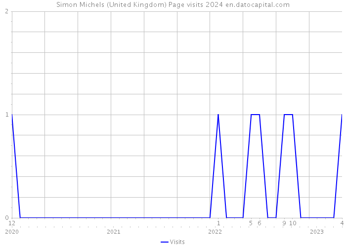 Simon Michels (United Kingdom) Page visits 2024 