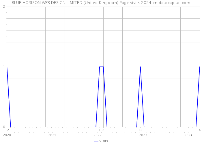 BLUE HORIZON WEB DESIGN LIMITED (United Kingdom) Page visits 2024 