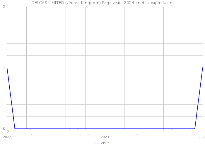DELCAS LIMITED (United Kingdom) Page visits 2024 
