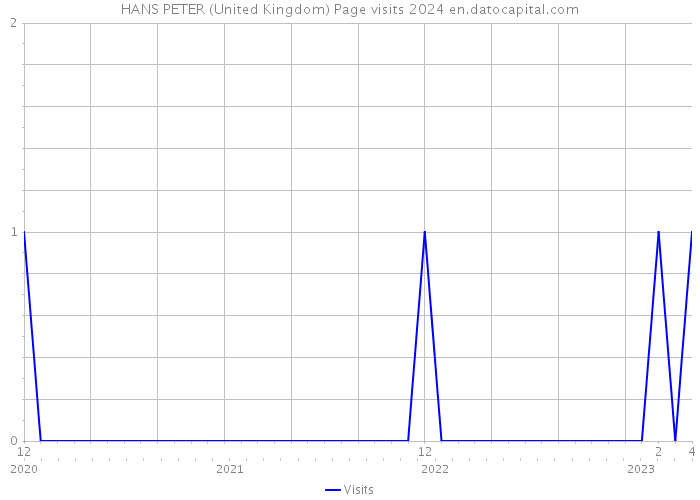 HANS PETER (United Kingdom) Page visits 2024 
