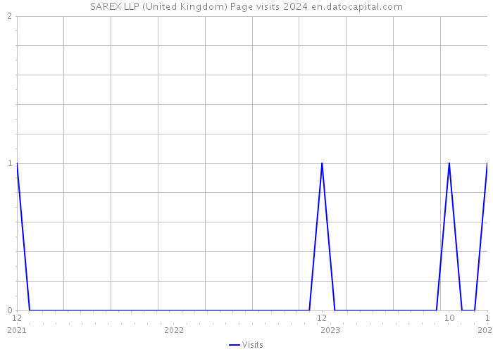 SAREX LLP (United Kingdom) Page visits 2024 