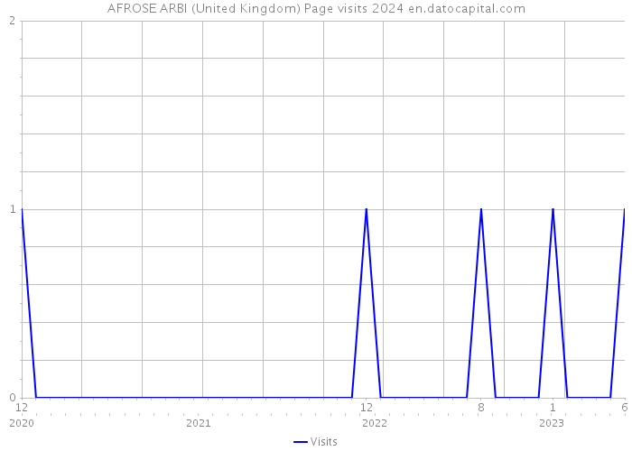 AFROSE ARBI (United Kingdom) Page visits 2024 