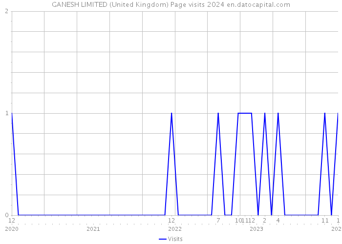 GANESH LIMITED (United Kingdom) Page visits 2024 