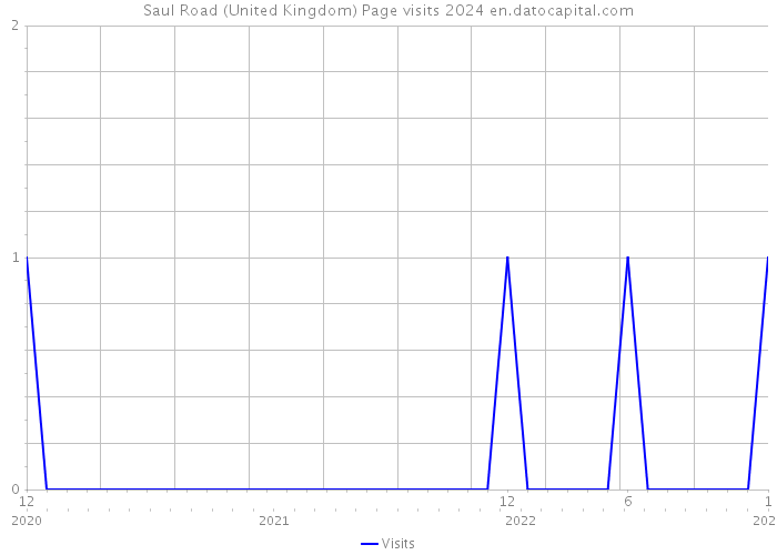Saul Road (United Kingdom) Page visits 2024 