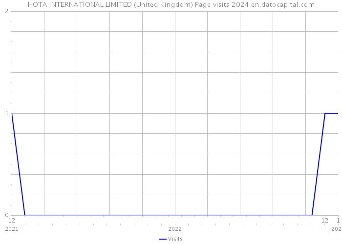 HOTA INTERNATIONAL LIMITED (United Kingdom) Page visits 2024 