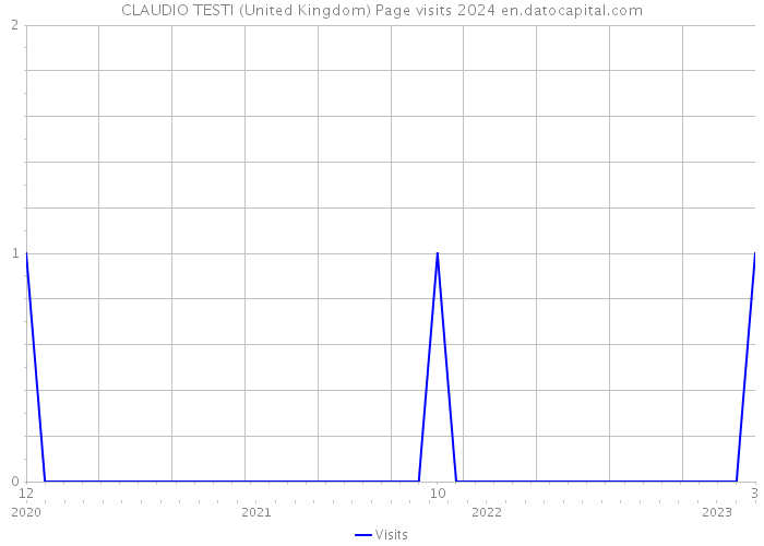 CLAUDIO TESTI (United Kingdom) Page visits 2024 