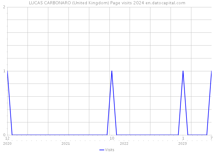 LUCAS CARBONARO (United Kingdom) Page visits 2024 
