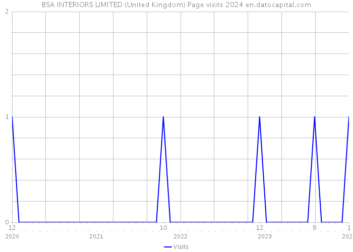 BSA INTERIORS LIMITED (United Kingdom) Page visits 2024 