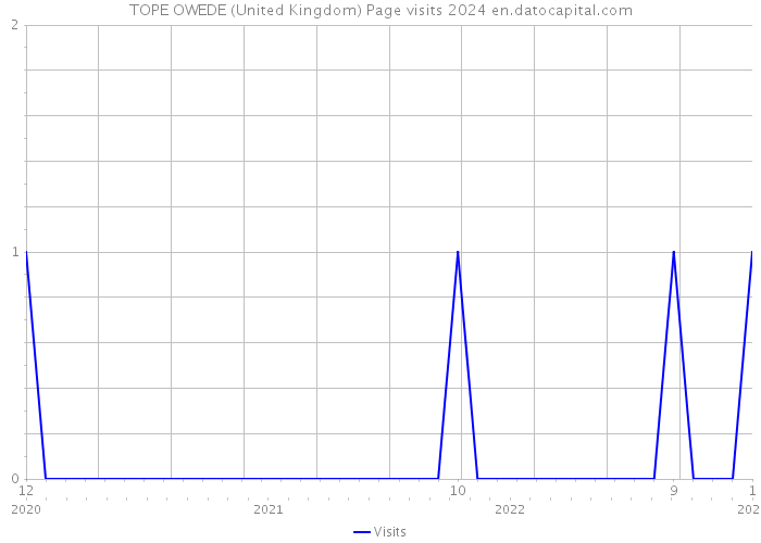 TOPE OWEDE (United Kingdom) Page visits 2024 