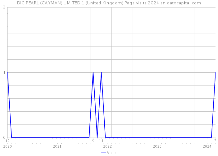DIC PEARL (CAYMAN) LIMITED 1 (United Kingdom) Page visits 2024 