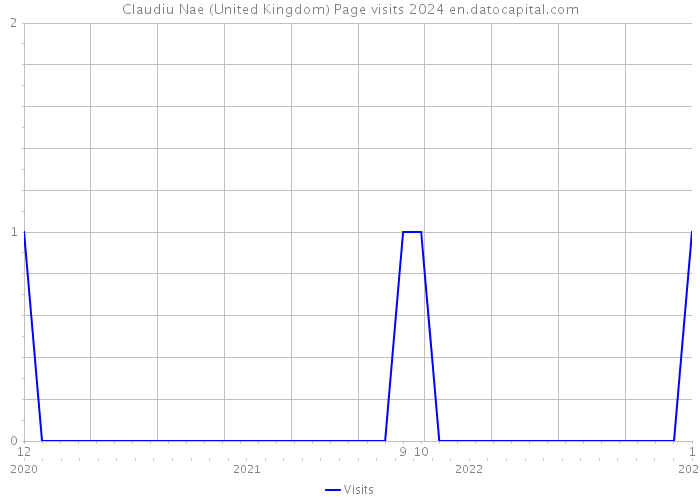 Claudiu Nae (United Kingdom) Page visits 2024 
