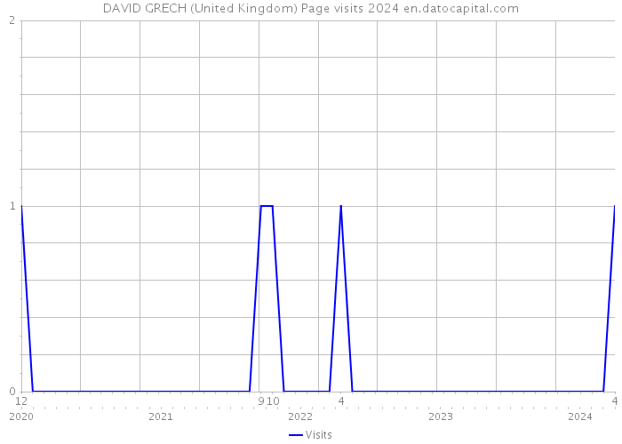 DAVID GRECH (United Kingdom) Page visits 2024 