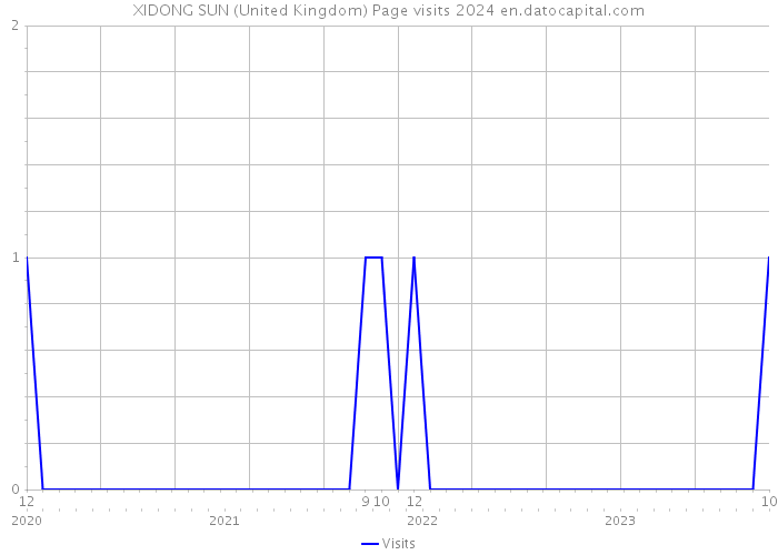 XIDONG SUN (United Kingdom) Page visits 2024 
