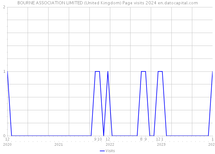 BOURNE ASSOCIATION LIMITED (United Kingdom) Page visits 2024 