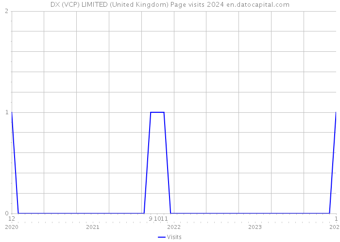 DX (VCP) LIMITED (United Kingdom) Page visits 2024 