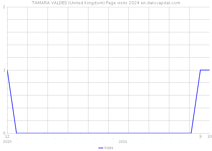TAMARA VALDES (United Kingdom) Page visits 2024 