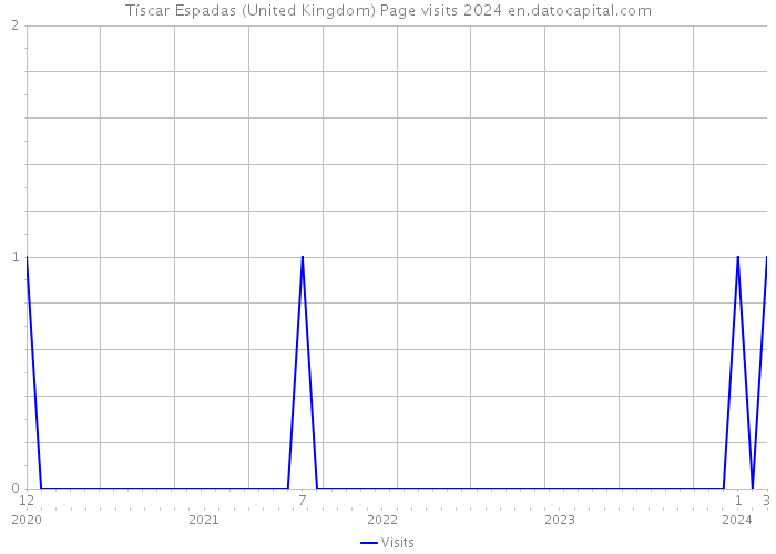 Tíscar Espadas (United Kingdom) Page visits 2024 