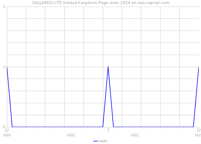 GALLARDO LTD (United Kingdom) Page visits 2024 