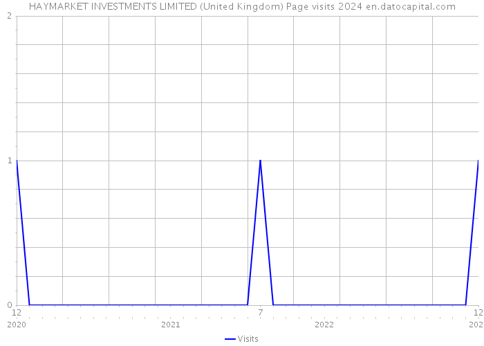 HAYMARKET INVESTMENTS LIMITED (United Kingdom) Page visits 2024 