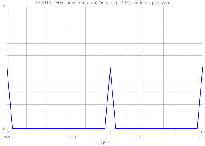 RAIS LIMITED (United Kingdom) Page visits 2024 