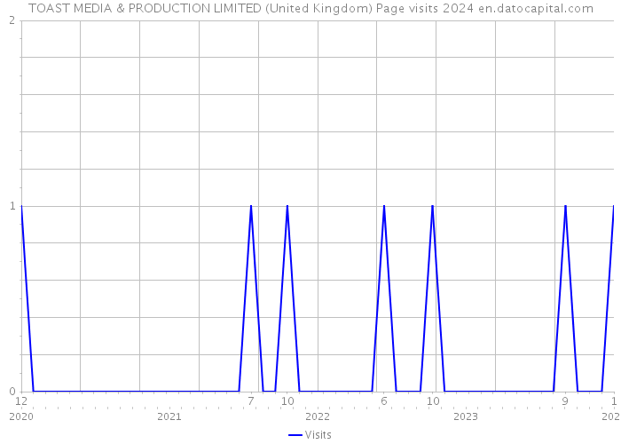 TOAST MEDIA & PRODUCTION LIMITED (United Kingdom) Page visits 2024 
