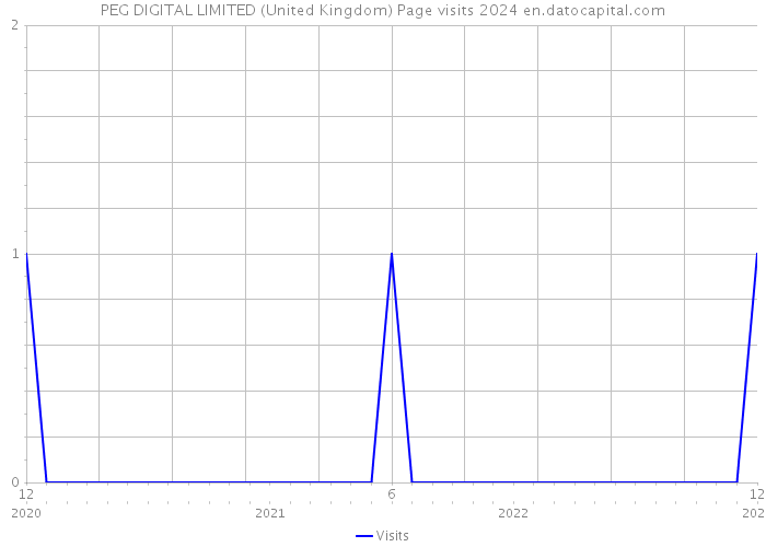 PEG DIGITAL LIMITED (United Kingdom) Page visits 2024 