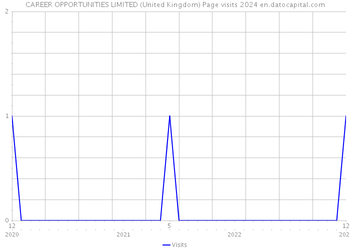 CAREER OPPORTUNITIES LIMITED (United Kingdom) Page visits 2024 