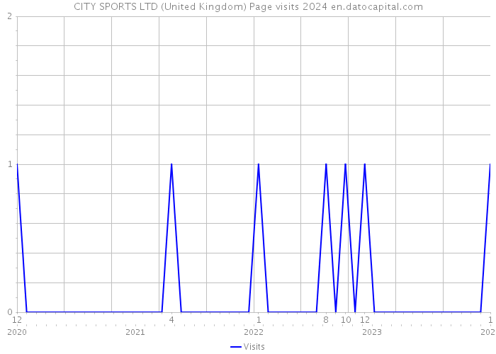 CITY SPORTS LTD (United Kingdom) Page visits 2024 