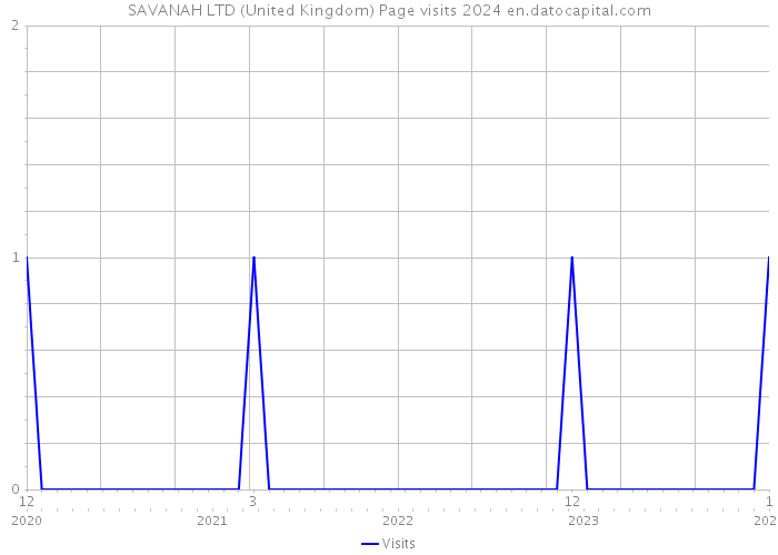 SAVANAH LTD (United Kingdom) Page visits 2024 