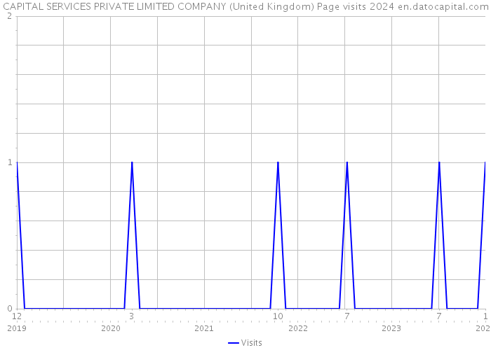 CAPITAL SERVICES PRIVATE LIMITED COMPANY (United Kingdom) Page visits 2024 