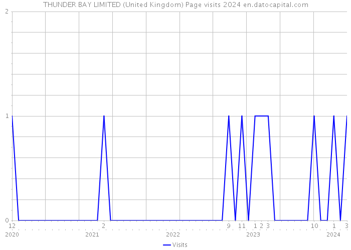 THUNDER BAY LIMITED (United Kingdom) Page visits 2024 