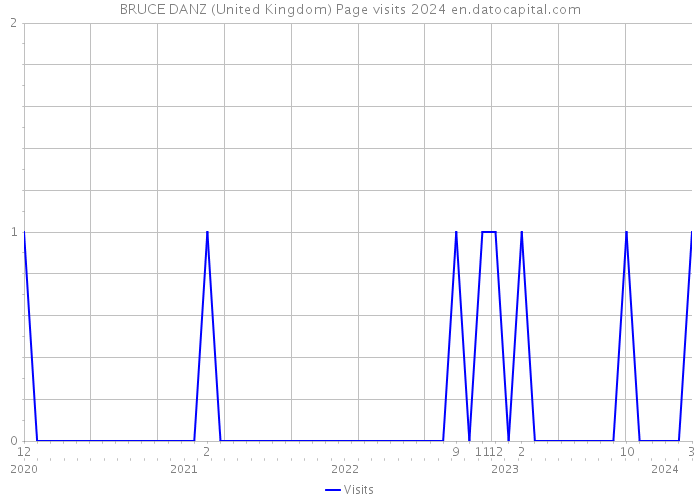BRUCE DANZ (United Kingdom) Page visits 2024 