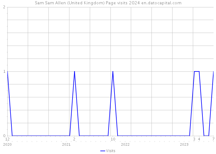 Sam Sam Allen (United Kingdom) Page visits 2024 