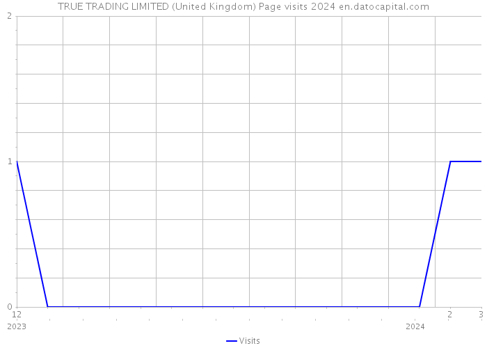 TRUE TRADING LIMITED (United Kingdom) Page visits 2024 