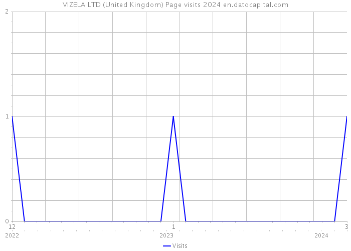 VIZELA LTD (United Kingdom) Page visits 2024 