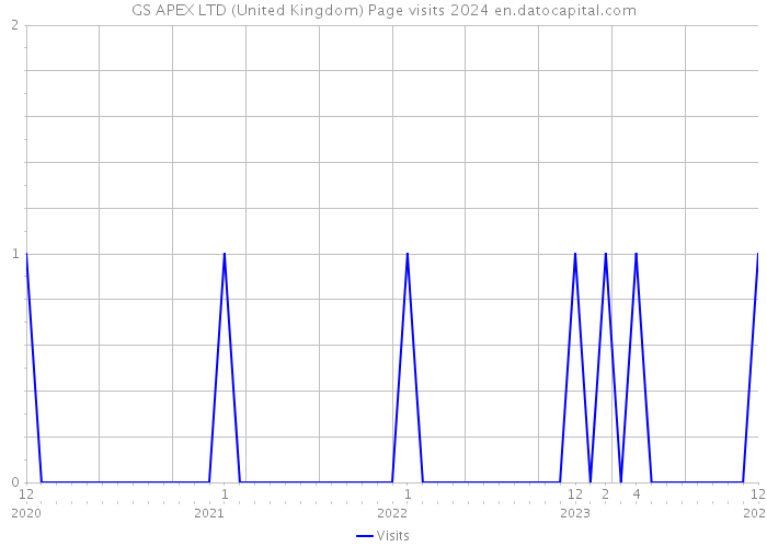 GS APEX LTD (United Kingdom) Page visits 2024 