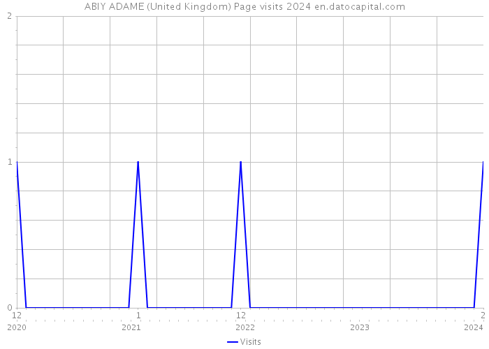 ABIY ADAME (United Kingdom) Page visits 2024 