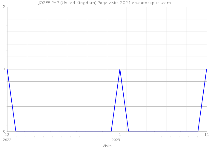 JOZEF PAP (United Kingdom) Page visits 2024 